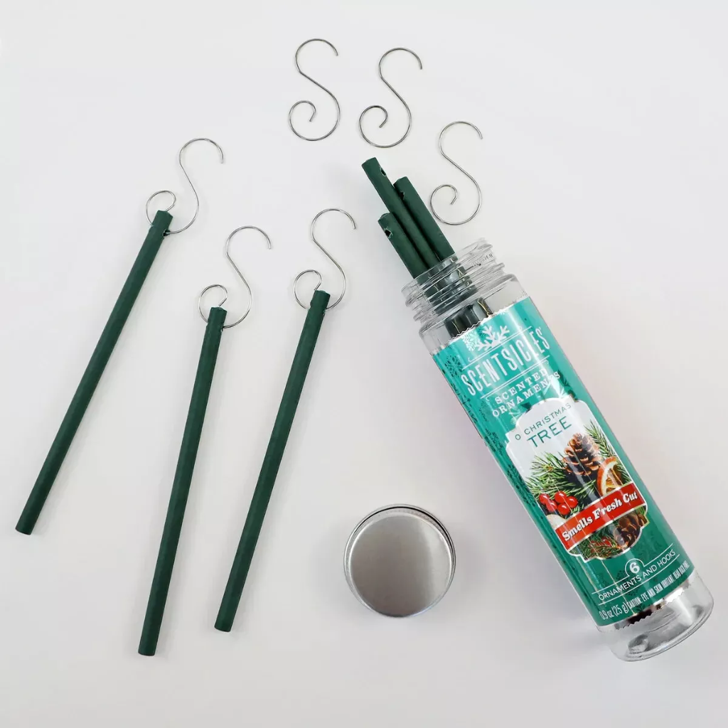 Scentsicles Geurstokjes met haakjes O Christmas Tree 6 stuks