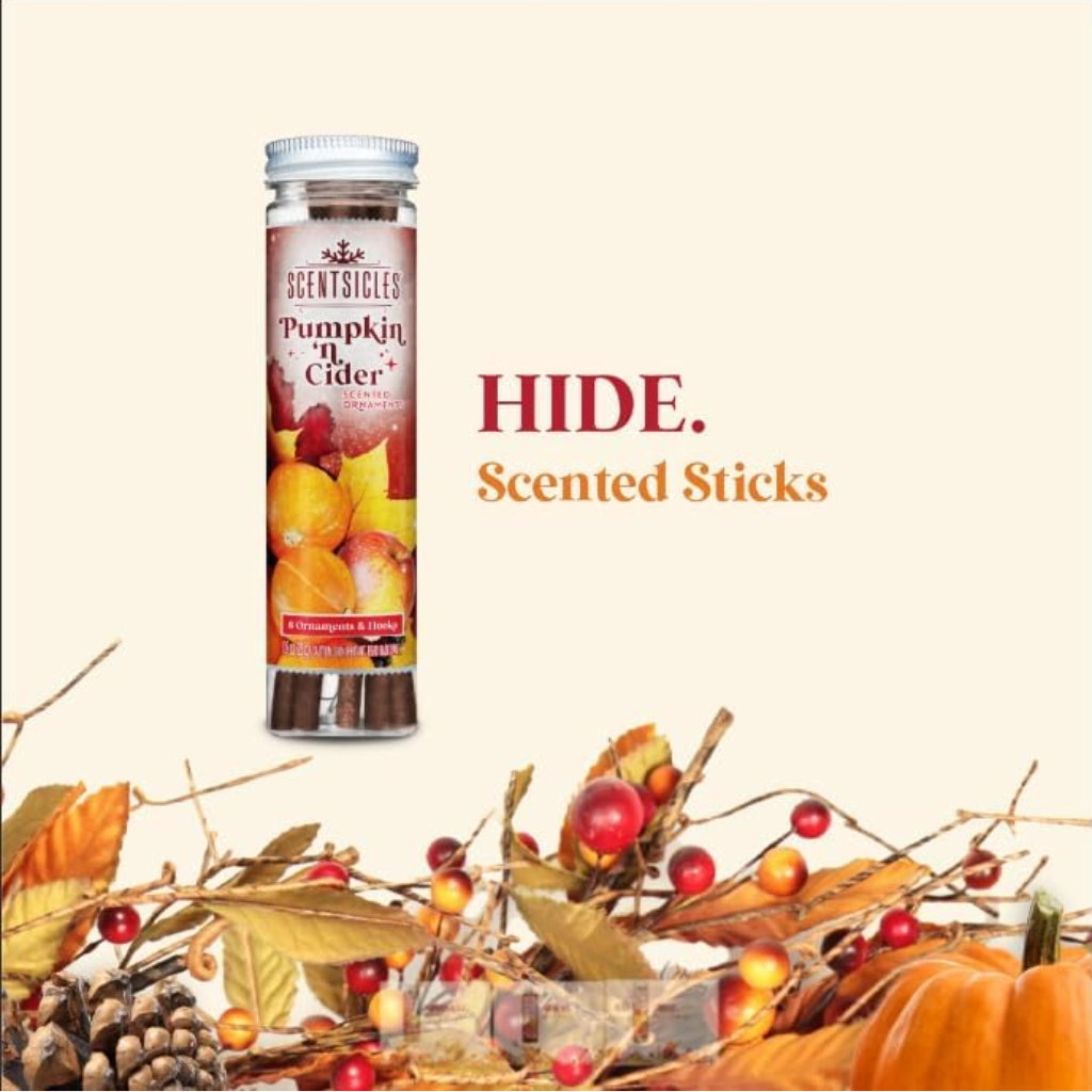 Scentsicles Geurstokjes met haakjes Spiced Pumpkin n Cider 6 stuks