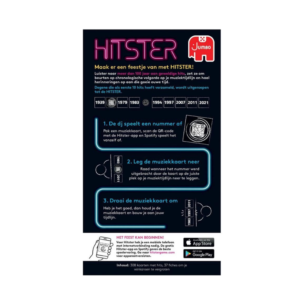 Jumbo Hitster Original Partyspel