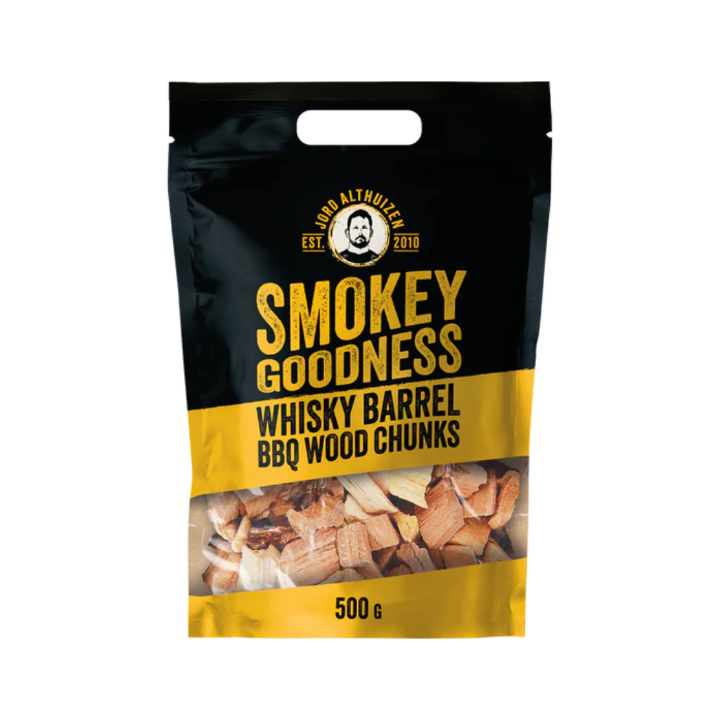 Smokey Goodness BBQ woodchunks whiskey 500g