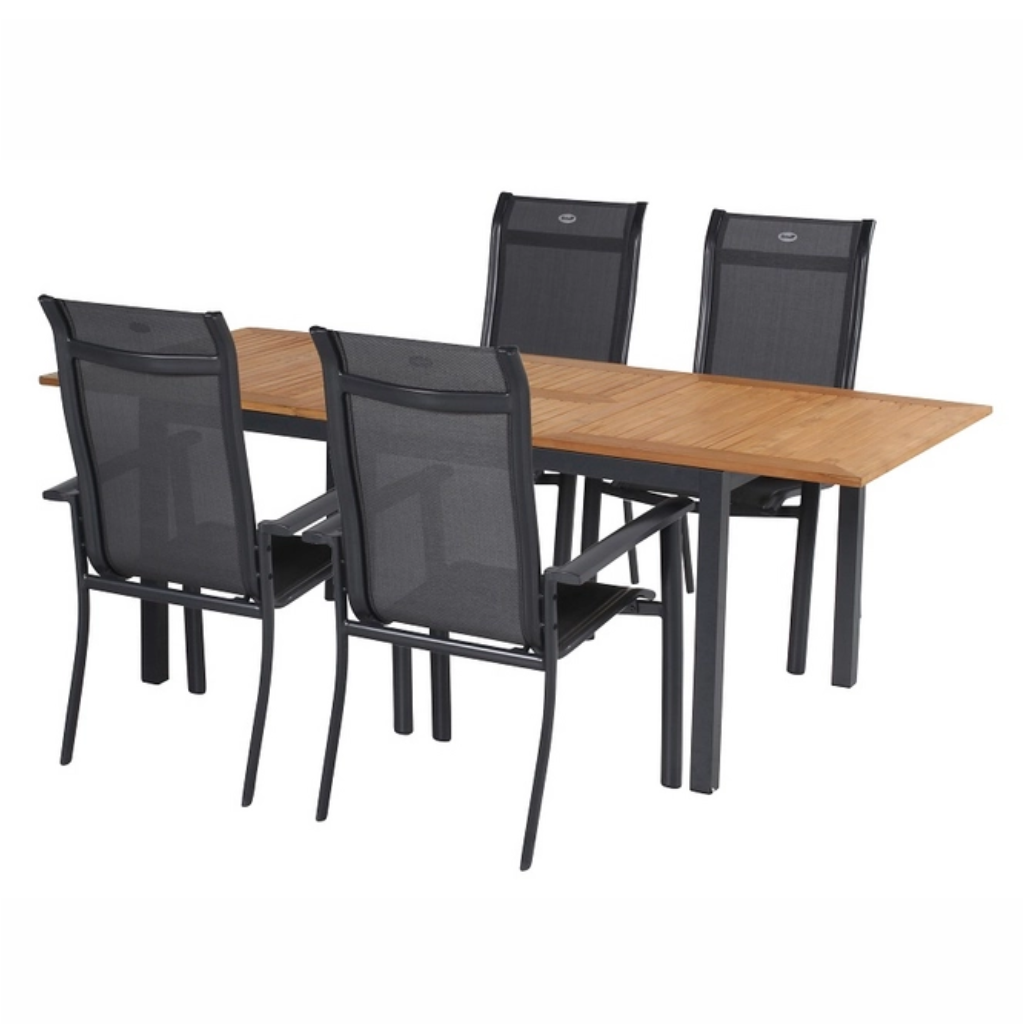 Hartman Verstelbare Tuinstoel Alice Antraciet 63 x 68 x 110 cm