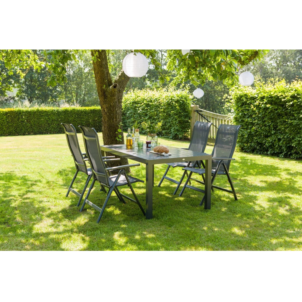 Hartman Verstelbare Tuinstoel Alice Antraciet 63 x 68 x 110 cm
