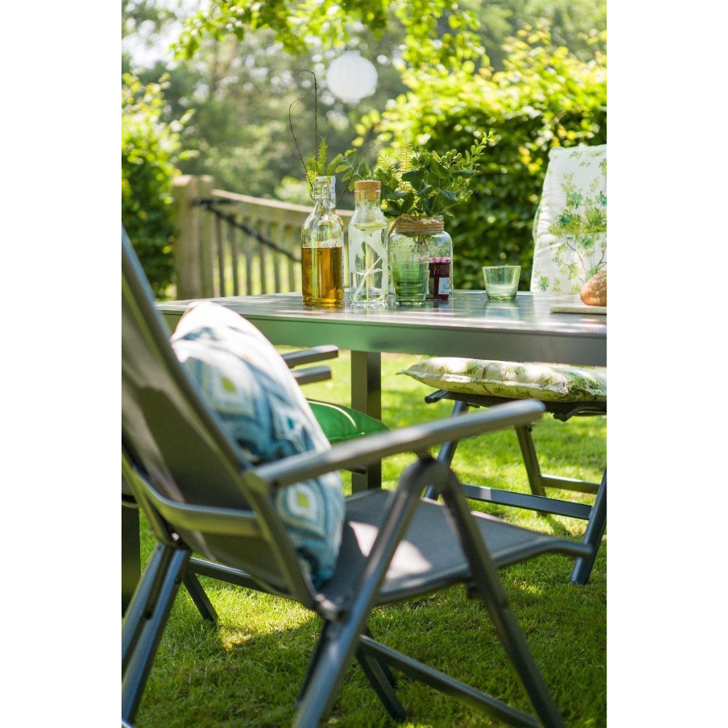 Hartman Verstelbare Tuinstoel Alice Antraciet 63 x 68 x 110 cm