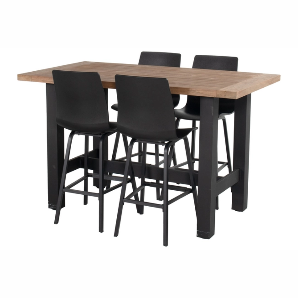 Hartman Barstoel Sophie Carbon Black 2 stuks 119 x 45 x 40 cm
