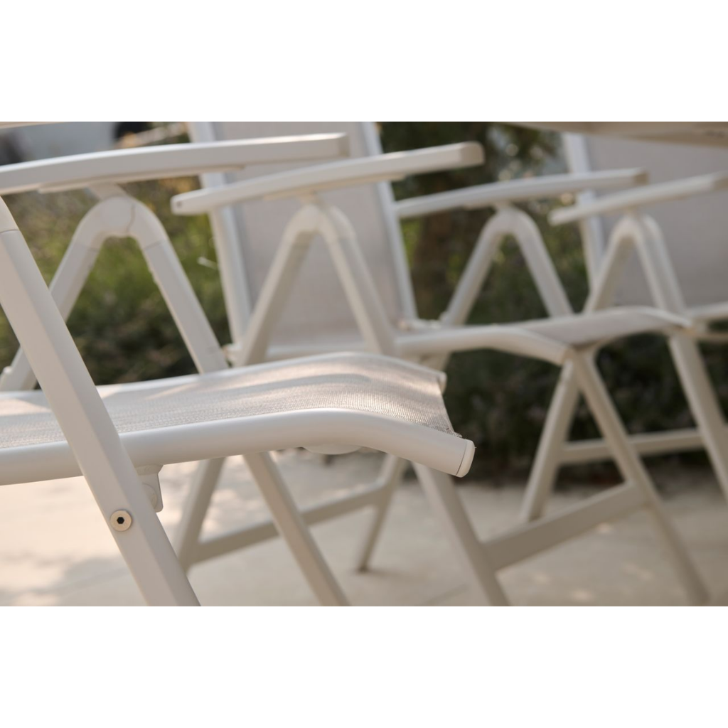 Hartman Verstelbare Tuinstoel Alice Beige 63 x 68 x 110 cm