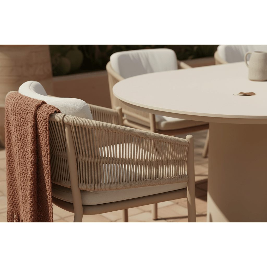 Hartman Eettaftelstoel Altea Rope Cappuccino