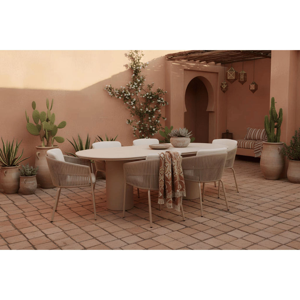 Hartman Eettafelstoel Sevilla Rope Cappuccino
