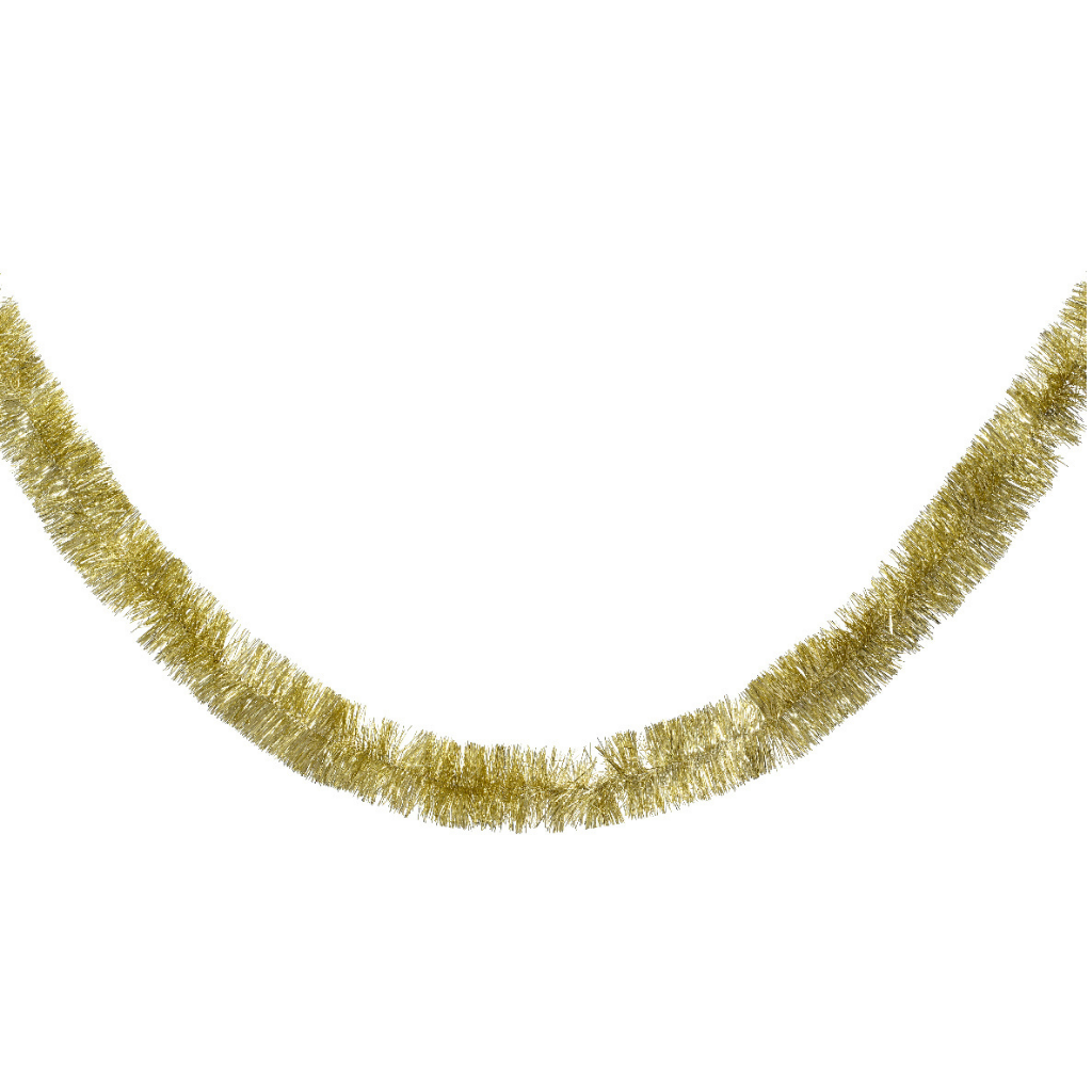 Decoris Kerstslinger Lametta goud 270 cm