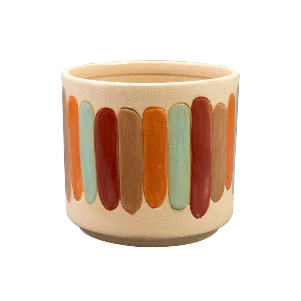 Pot Anna striped 14 x 13 cm
