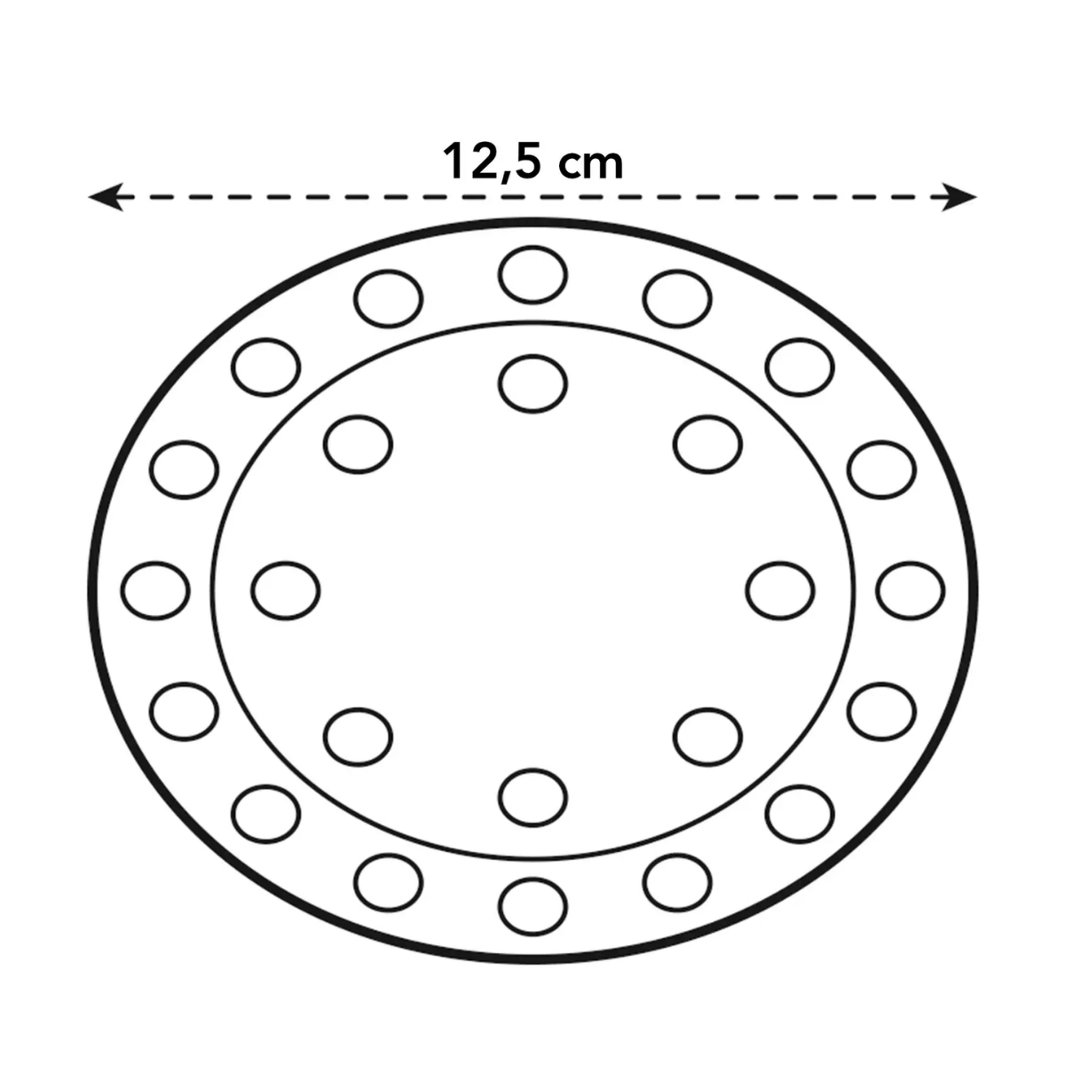 Elho Floorprotector Rond Transparant 13 x 1 cm