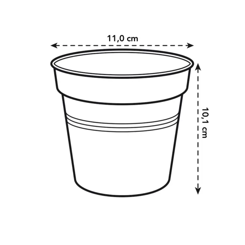 Elho Green Basics kweekpot zwart 11 cm