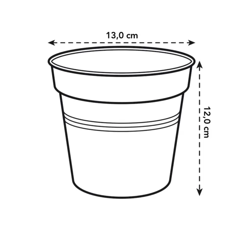 Elho Green Basics kweekpot zwart 13 cm