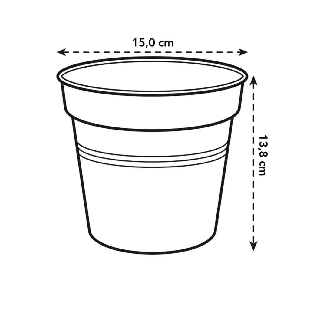 Elho Green Basics kweekpot zwart 15 cm