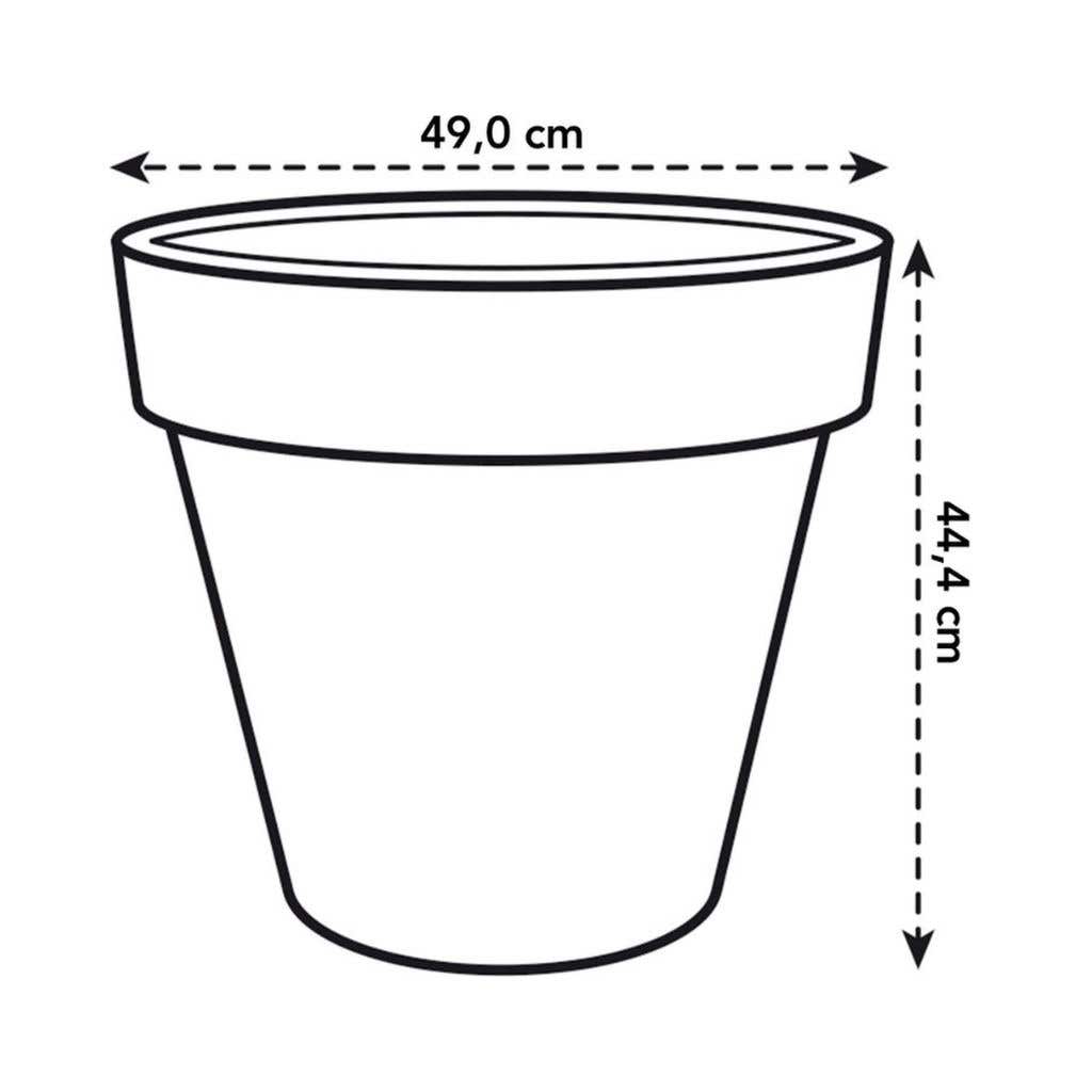 Elho Pure Round 50cm Wit