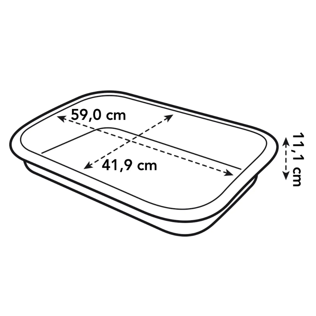 Elho Green Basics Tuintray zwart 59 cm