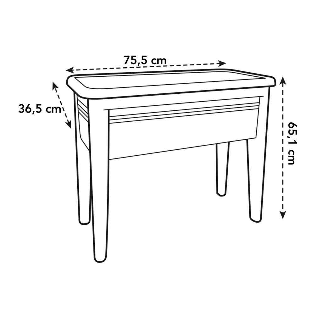 Green Basics Kweektafel XXL 75cm Living Black