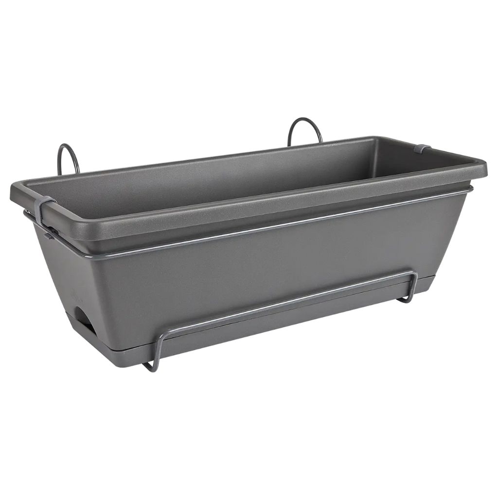 Elho balkonbak Barcelona antraciet 49,5 x 27,5 x 18,5 cm