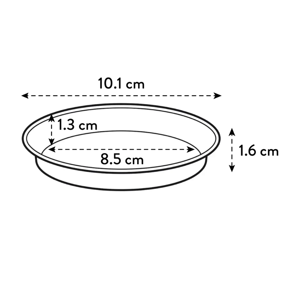 Elho Green Basics schotel groen 10 cm