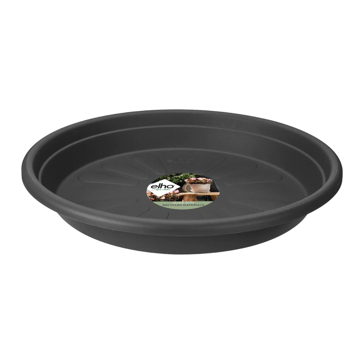 Elho Plantenschotel Universeel Rond Antraciet 13 x 2 cm