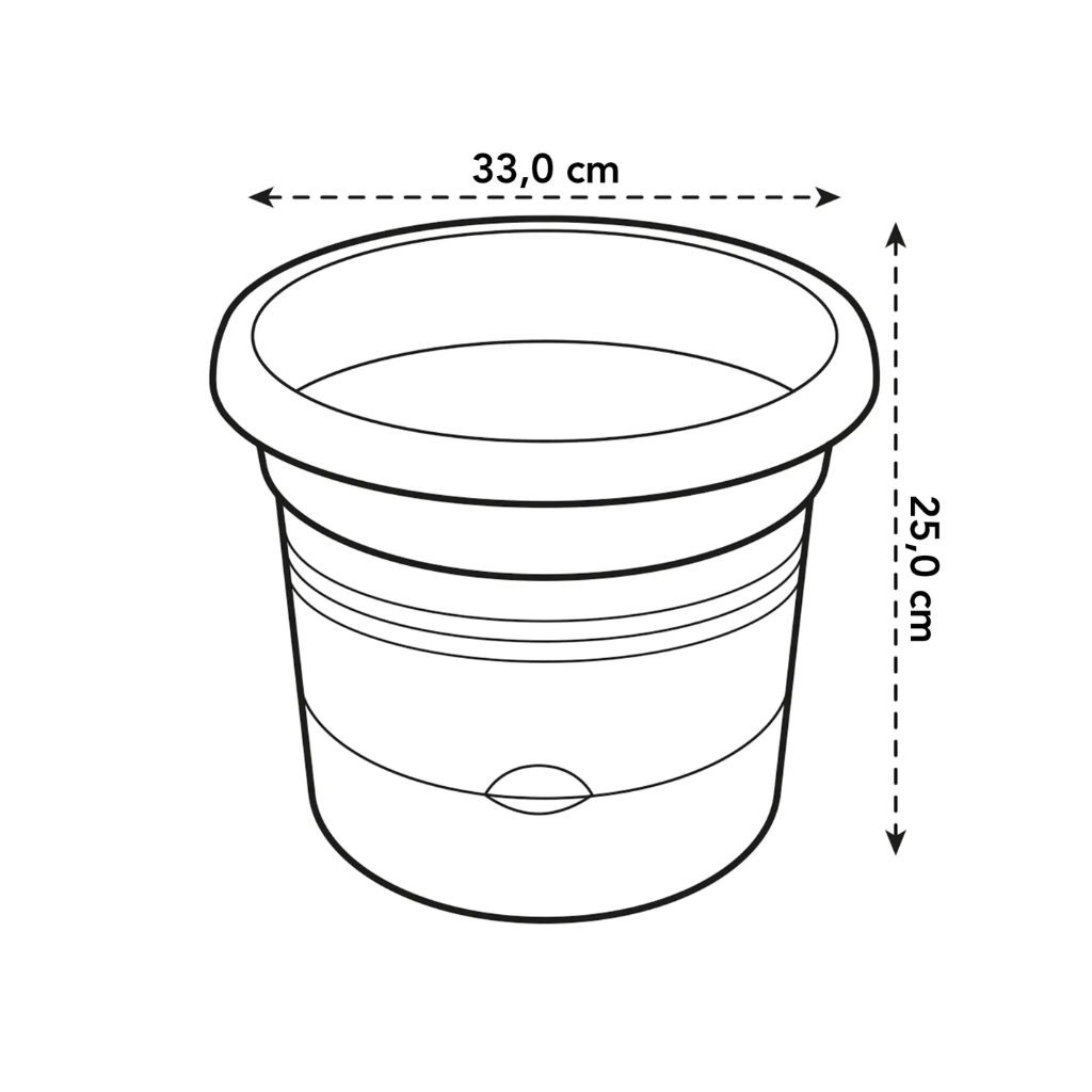Elho Green Basics Tomaten Pot zwart 33 cm