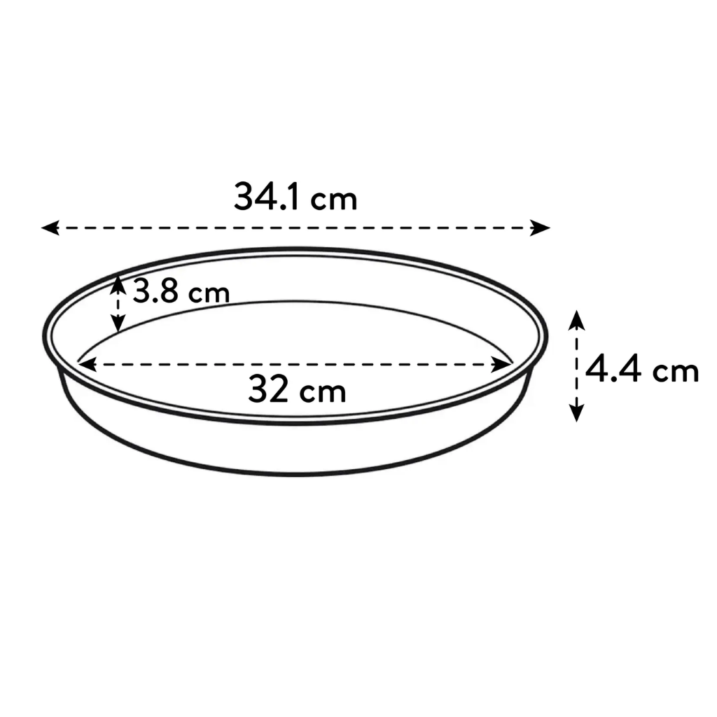 Elho Loft Urban Schotel Rond 34cm Oker