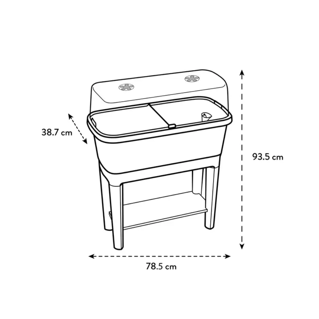 Elho Noa Kweektafel Warm Grijs
