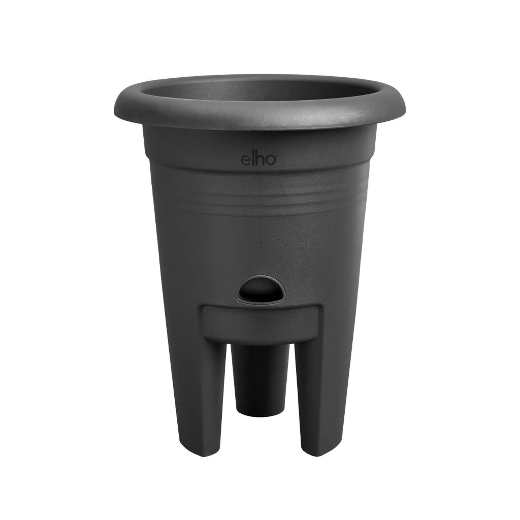 Elho green basics aardbeien pot zwart Ø33 cm