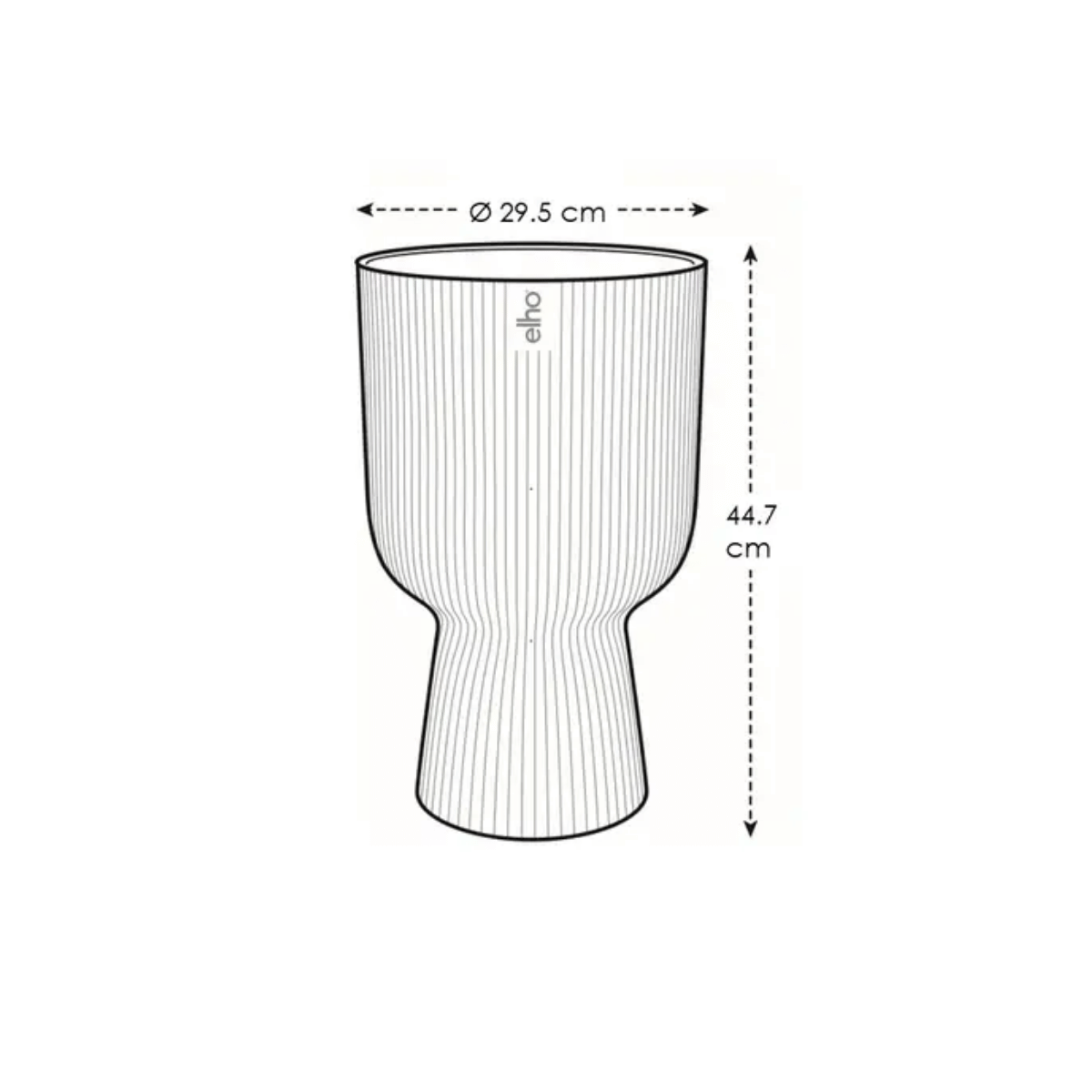 Elho Bloempot Vibes Fold Coupe Roze 30 x 45 cm
