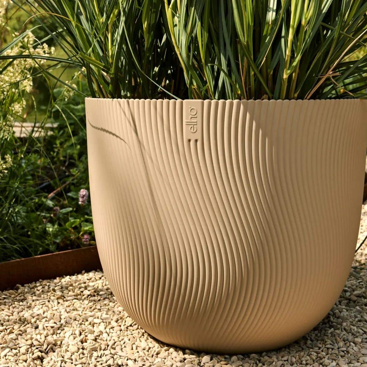 Elho Bloempot Sereh Rond Paddenstoel Beige 30 x 25 cm