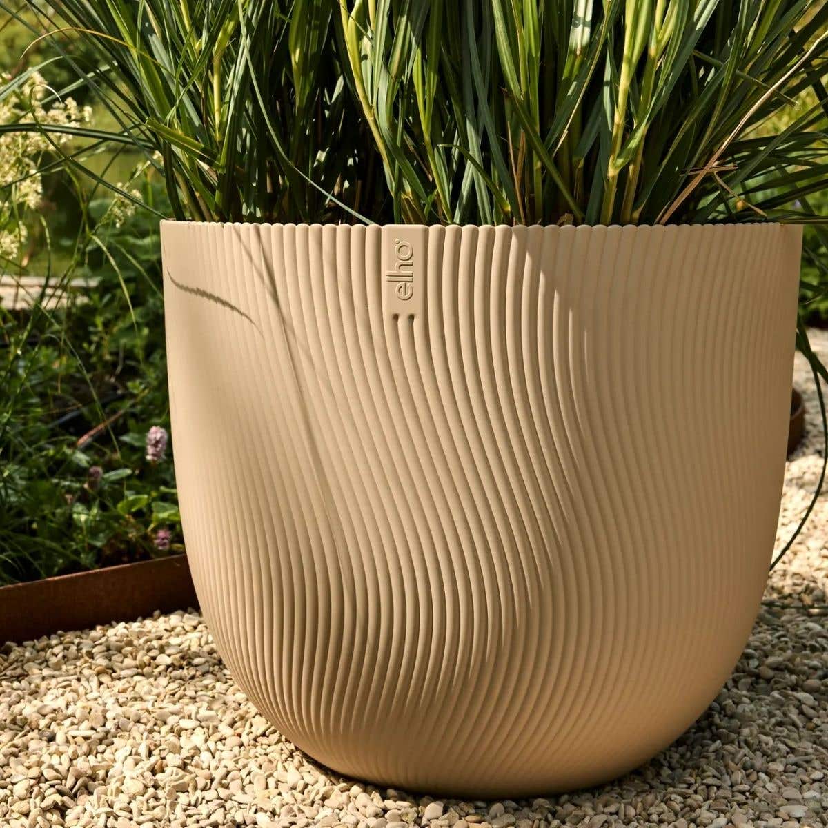 Elho Bloempot Sereh Rond Paddenstoel Beige 47 x 40 cm
