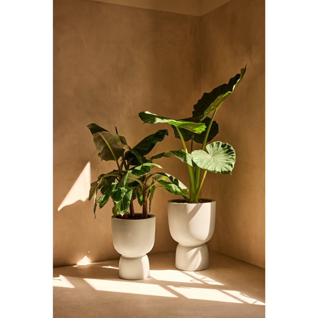 Elho Amber Coupe 35 Linnen wit - ø 35 x H 49 cm - 100% gerecycled