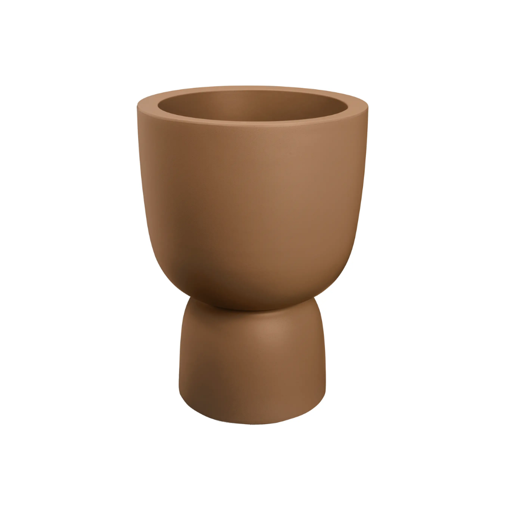 Elho Amber Coupe Round 41 Karamel - ø 41 x H 58 cm - 100% gerecycled