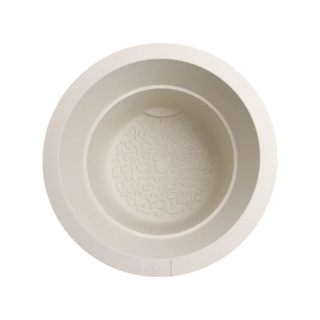 Elho Amber Grail 40 Linnen wit - ø 38 x H 36 cm - 100% gerecycled