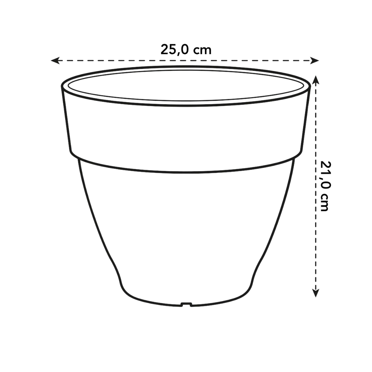 Elho Bloempot Vibia Campana Rond Pistachegroen 25 x 21 cm