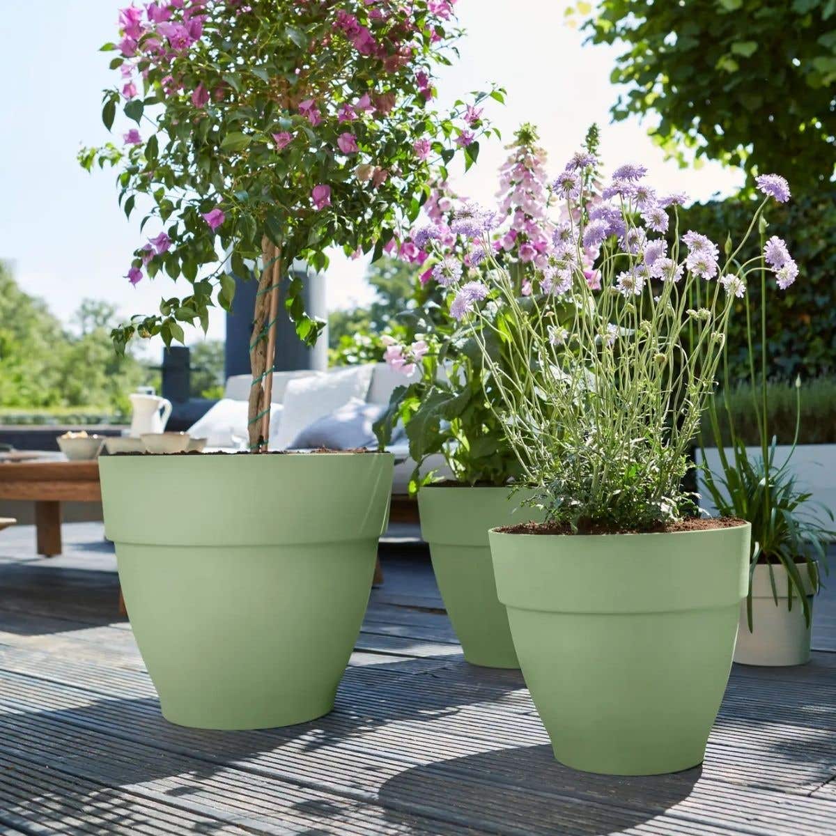 Elho Bloempot Vibia Campana Rond Pistachegroen 25 x 21 cm