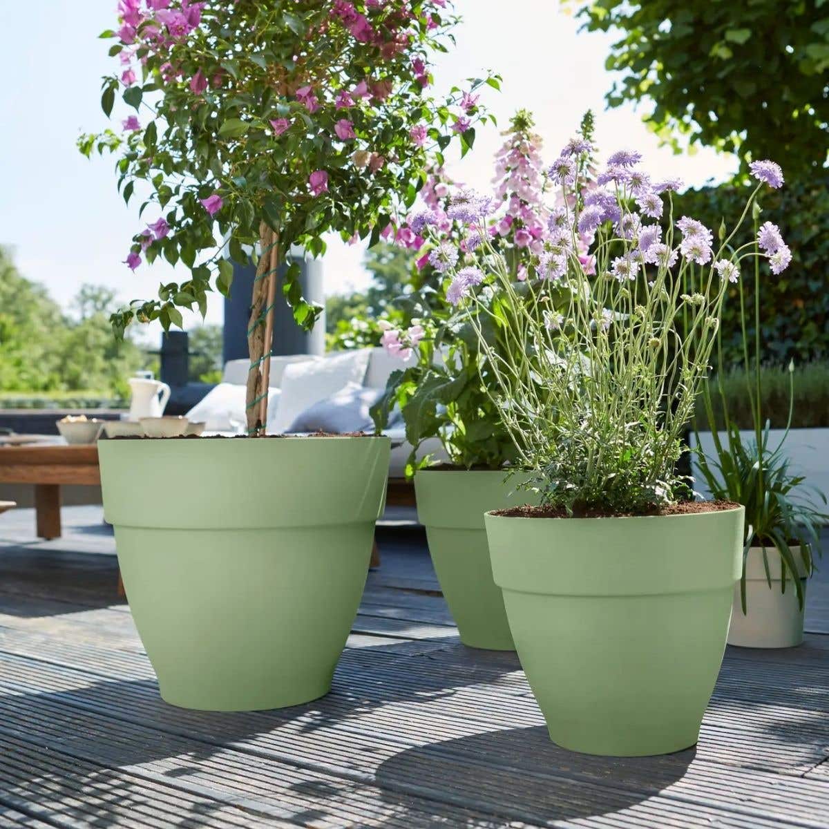 Elho Bloempot Vibia Campana Rond Pistachegroen 35 x 30 cm