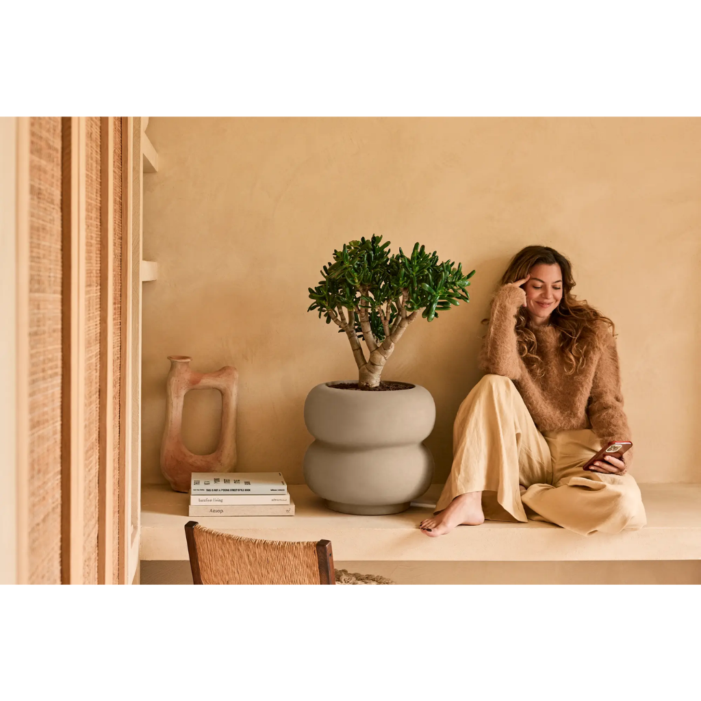 Elho Amber Roll Low - Balanced beige - 43 x 40 cm