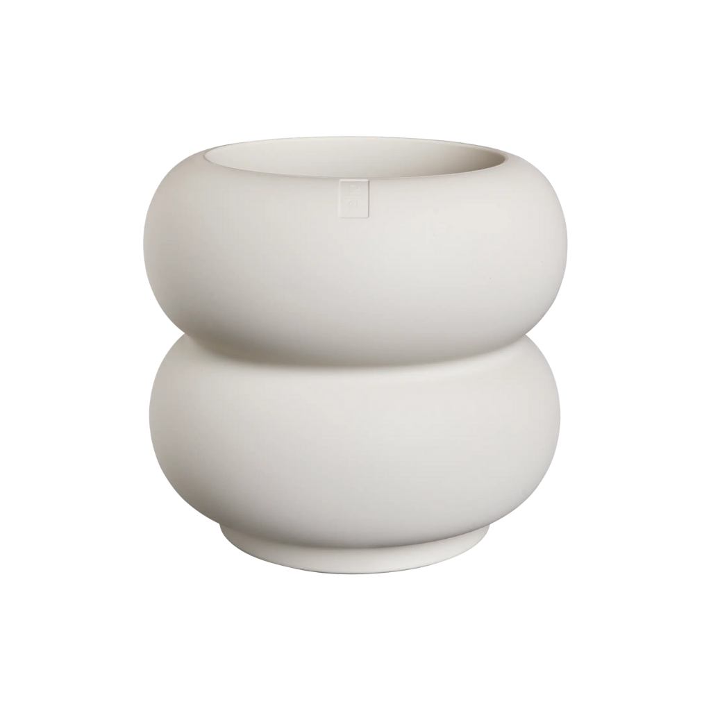 Elho Amber Roll Low - Linnen wit - 43 x 40 cm