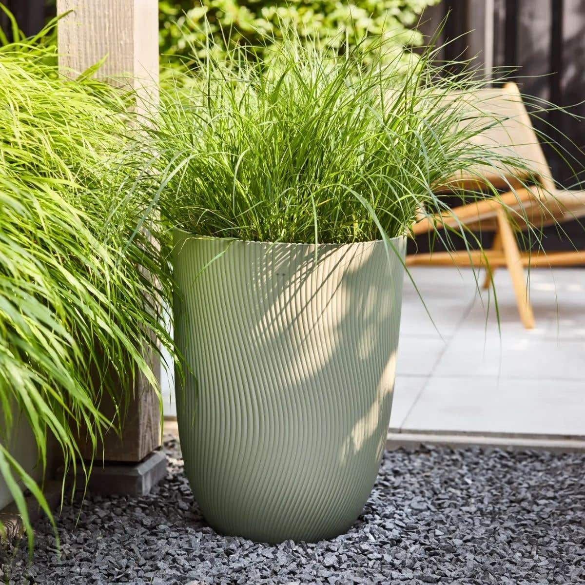 Elho Bloempot Sereh Hoog Scandinavisch Groen 39 x 53 cm