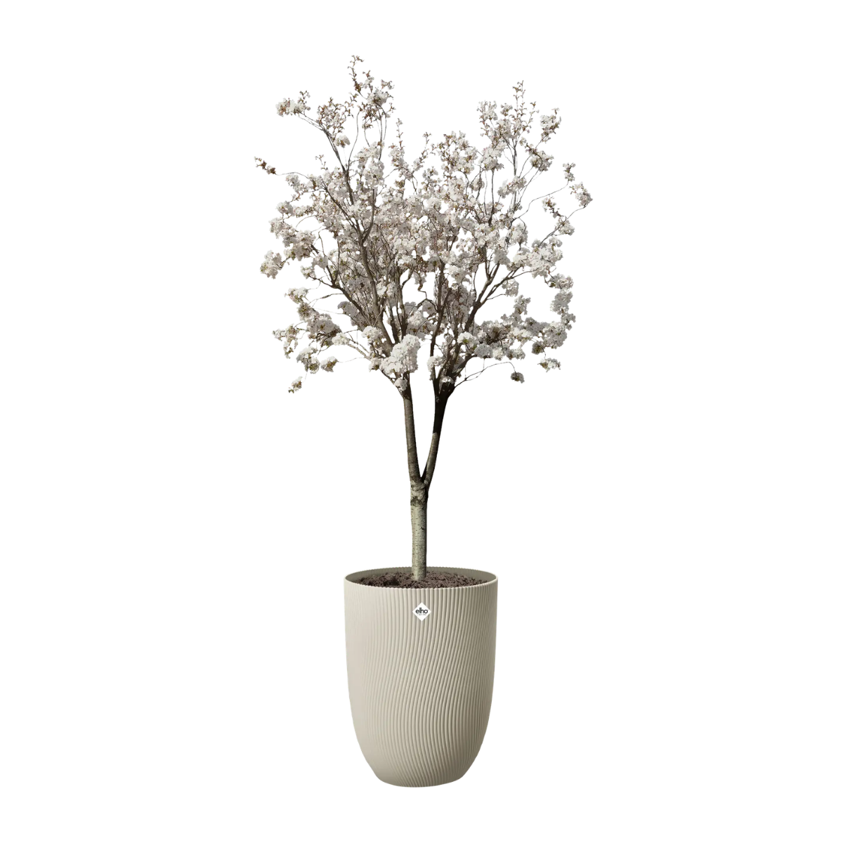 Elho Bloempot Sereh Hoog Paddenstoel Beige 39 x 53 cm