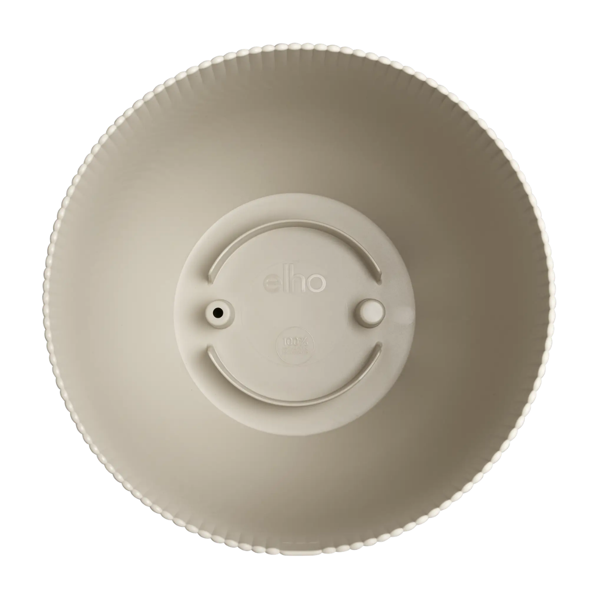 Elho Bloempot Sereh Rond Paddenstoel Beige 25 x 21 cm