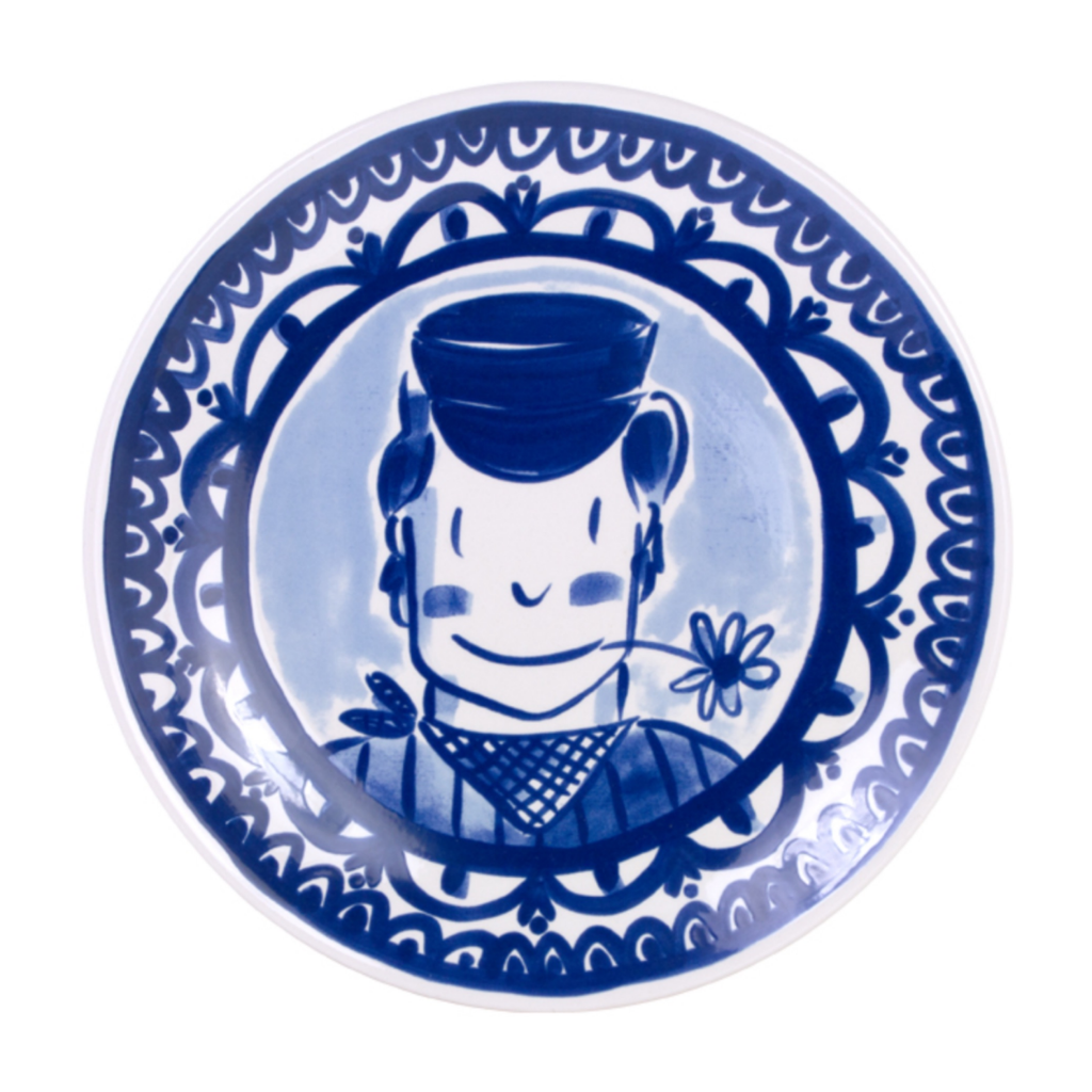 Blond Amsterdam Bord Delfts Blond Jongen 26 cm