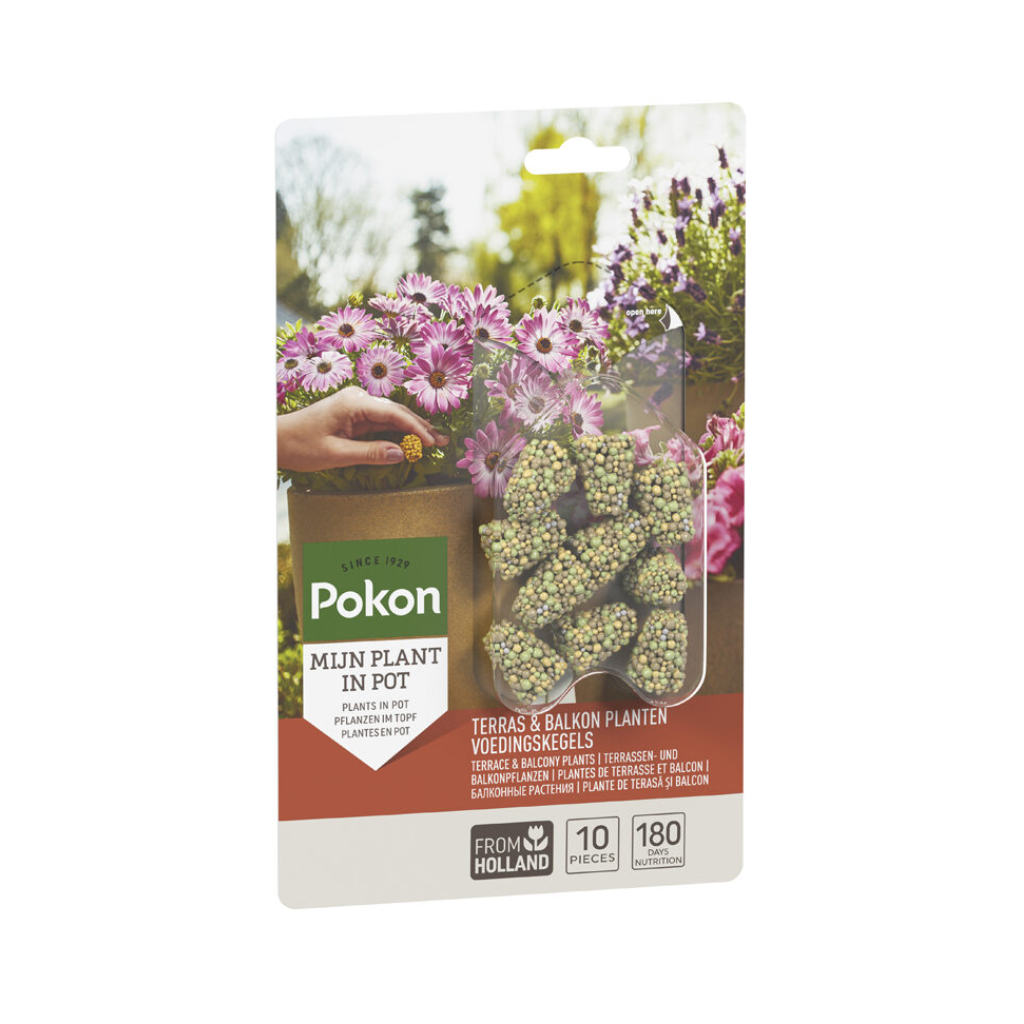 Pokon Terras & Balkon planten voedingskegels 10 stuks
