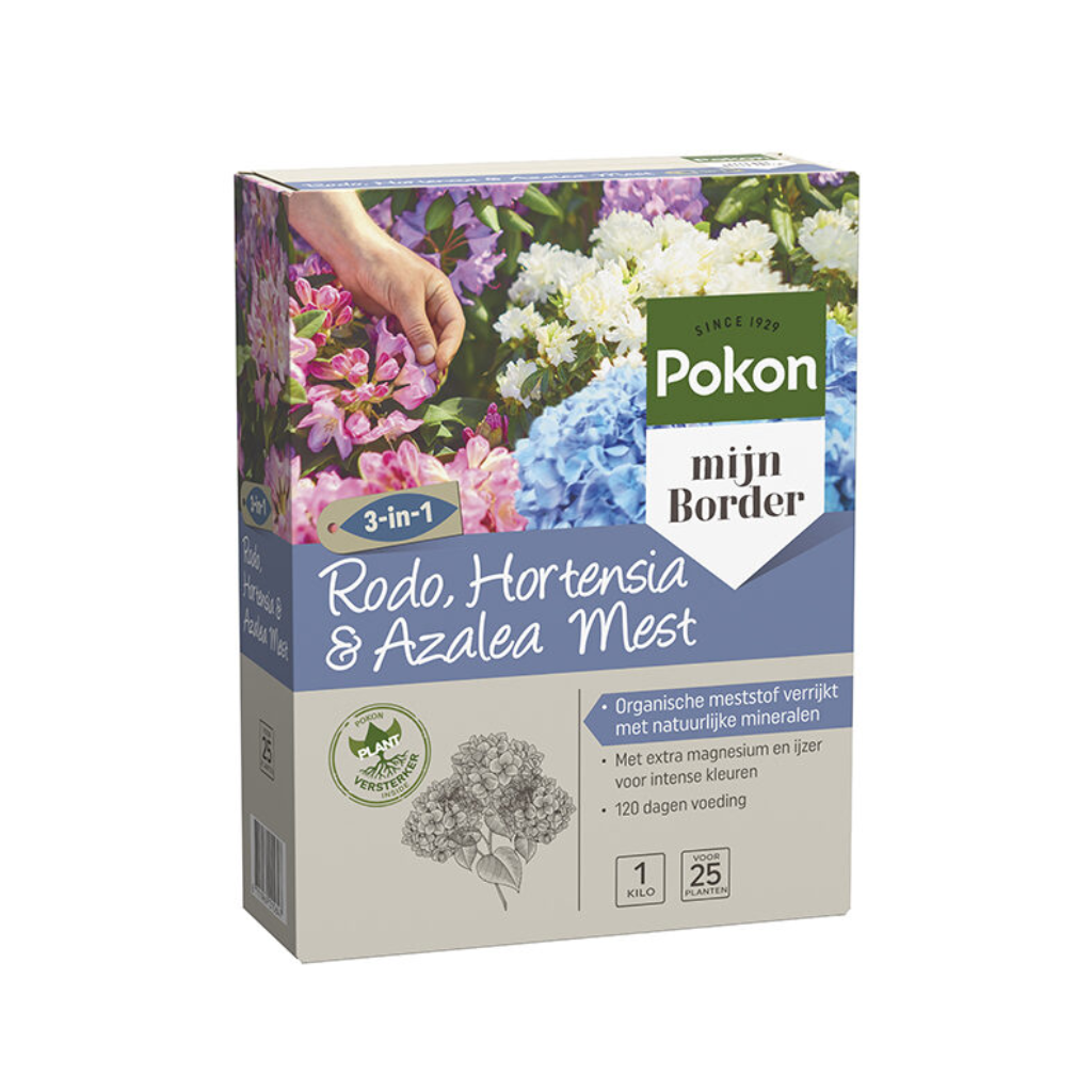 Pokon Rhododendron, Hortensia & Azalea Mest 1kg