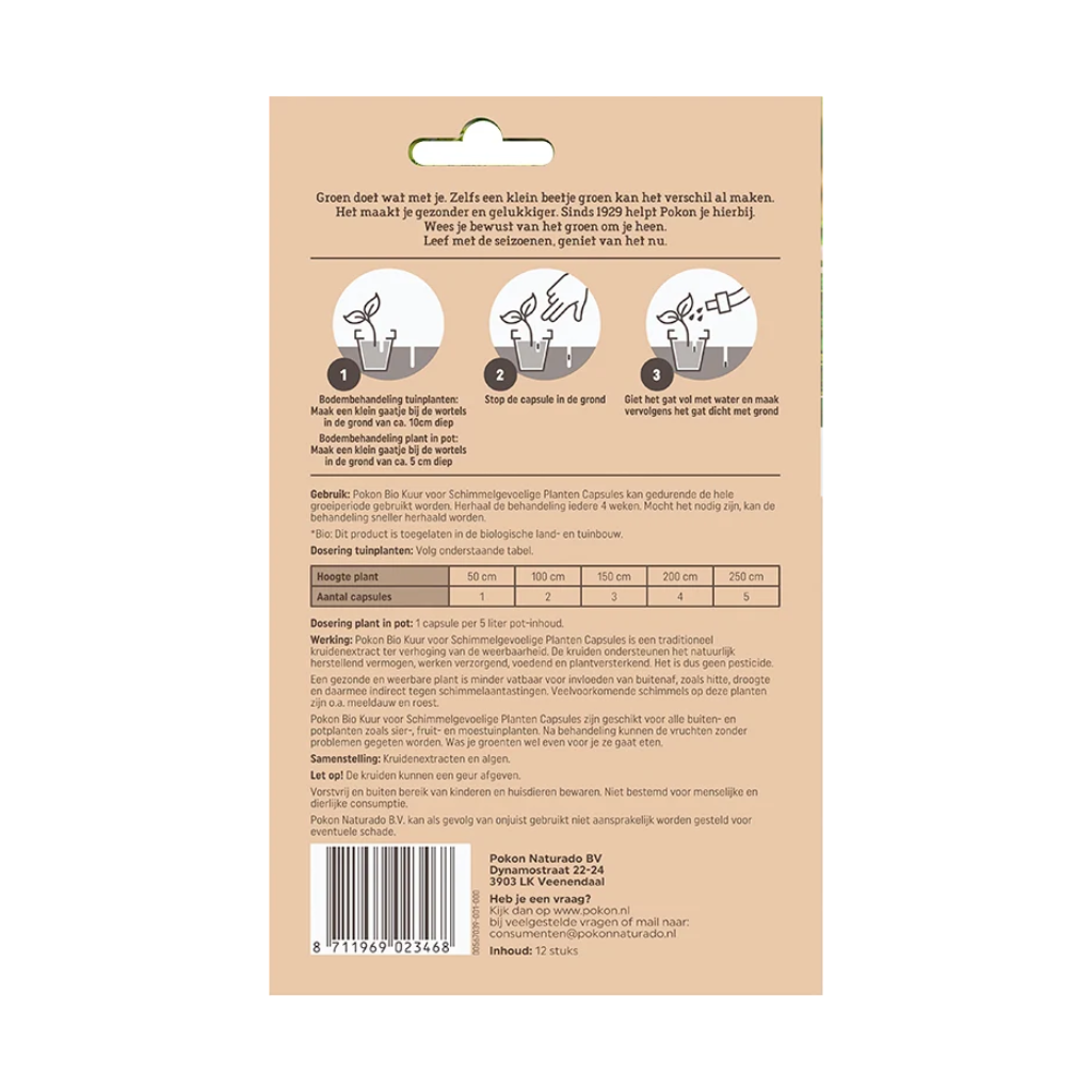 Pokon Bio Plantkuur Schimmelgevoelige planten capsules 