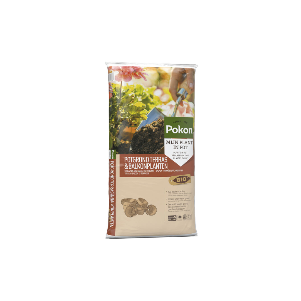 Pokon Bio Potgrond Terras & Balkon Planten 20L
