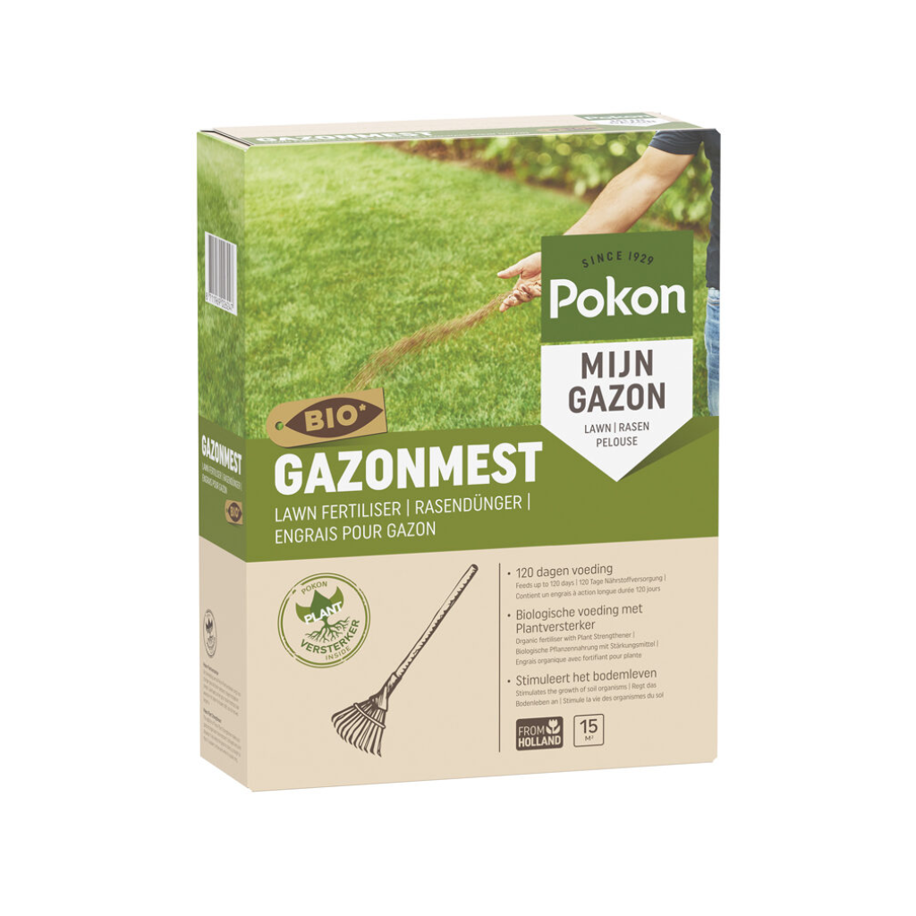 Pokon Bio Gazonmest 1kg voor 15m2