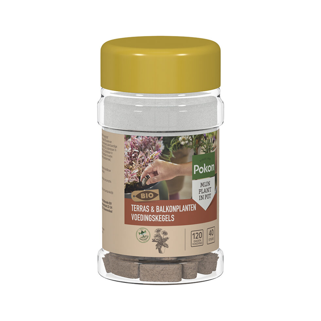 Pokon Bio Terras & Balkon planten voedingskegels 40 stuks