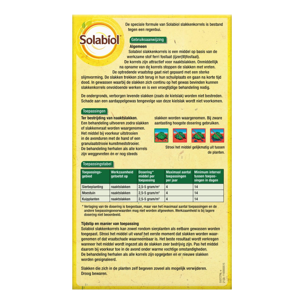 Solabiol Slakkenkorrels 500 gr