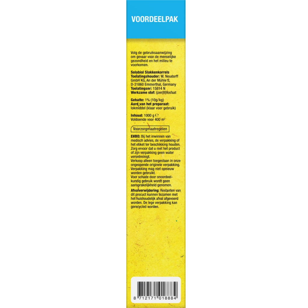 Solabiol Slakkenkorrels 1000 gr